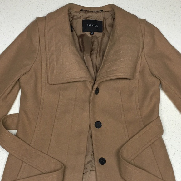 ARITZIA Babaton Connor Short Wool Beige Coat Size M fits Small - Picture 6 of 16